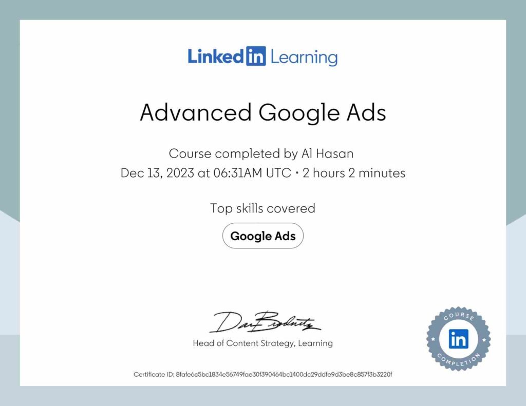 digital marketing certificate