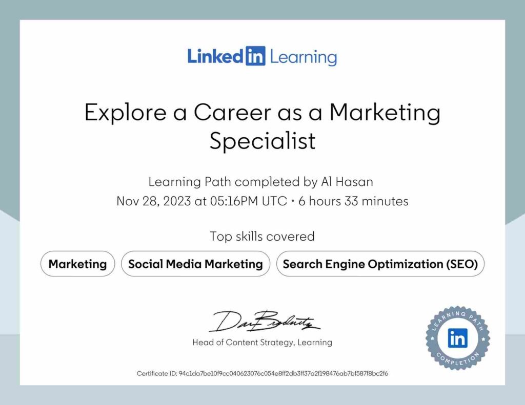 digital marketing certificate